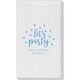 Confetti Dots Let's Party Linen Like Guest Towels Image 3 of 5